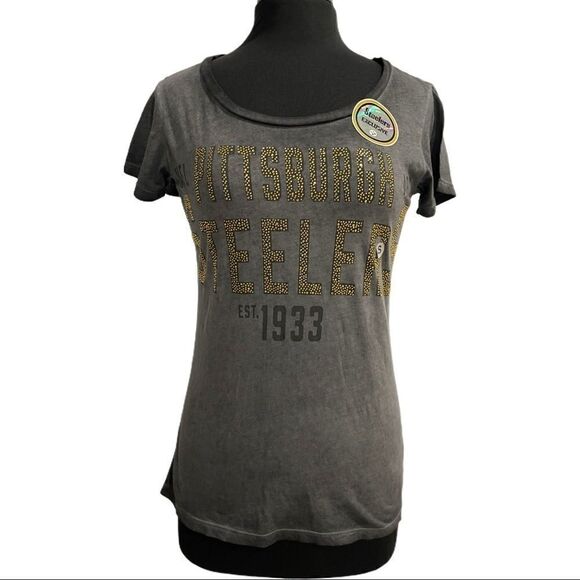 Pittsburgh Steelers Touch Fade Route Tee Sz S - Picture 3 of 13